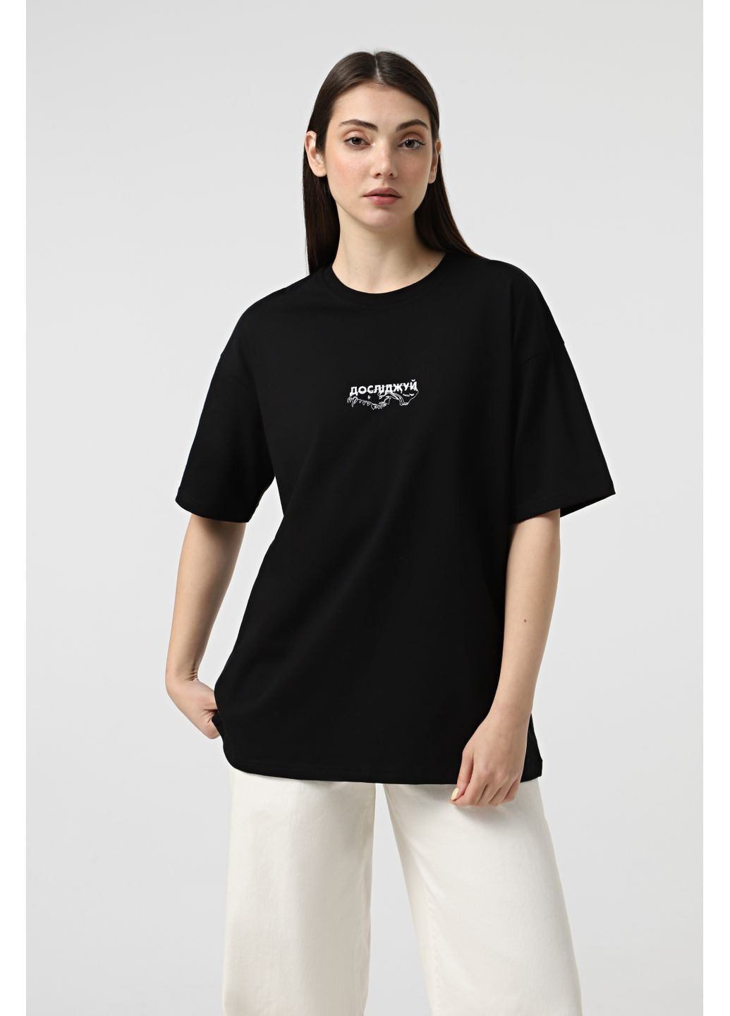 Футболка Досліджуй Вовк чорна BEZLAD (367185147)
