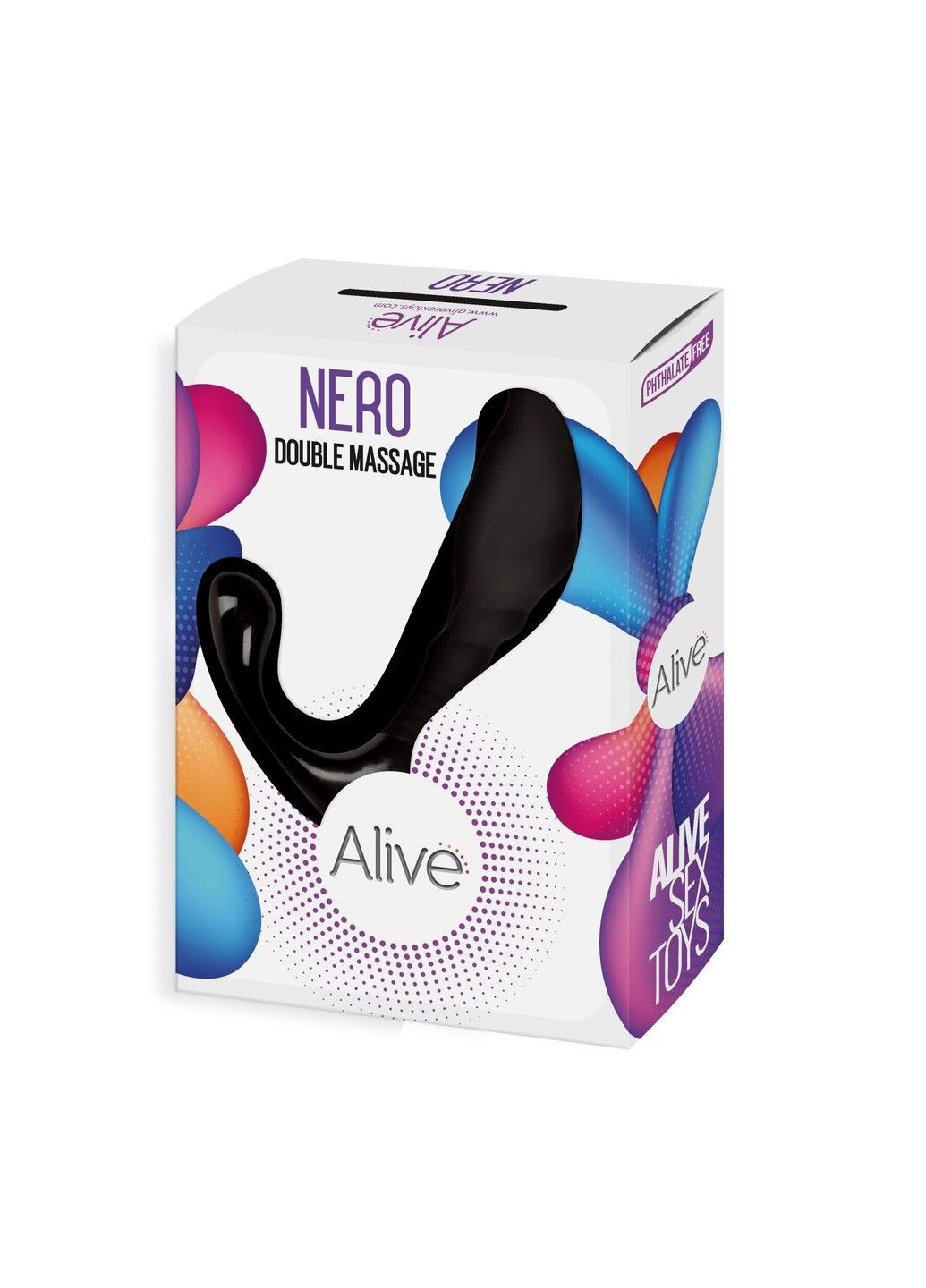 Самый дешевый массажер простаты Nero для новичков силикон и пластик вибратор для мужчин Alive (298473496)