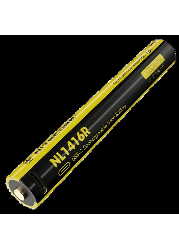 Аккумулятор литиевый Li-Ion NL1416R 3.7V (1600mAh, для фонаря MT2A Pro), защищенный Nitecore (395592055)