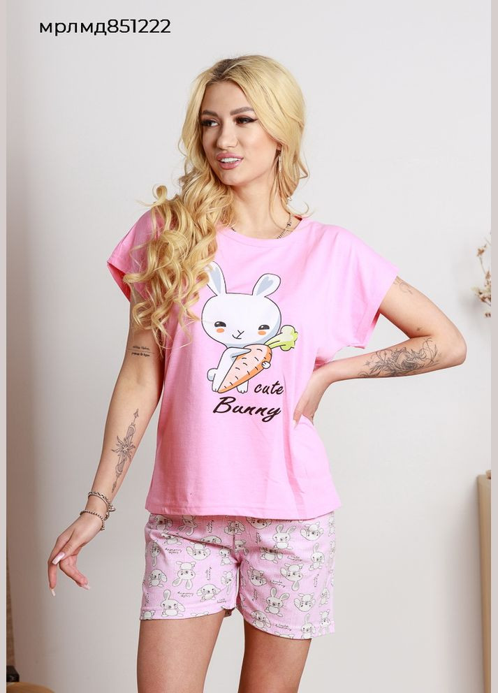 Прозрачный женская футболка с шортами. Marilynmod