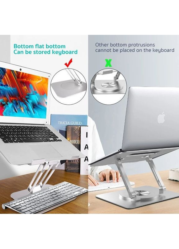 Подставка для ноутбука SD-60 Swivel серебристая (52012) Coteetci (352507008)