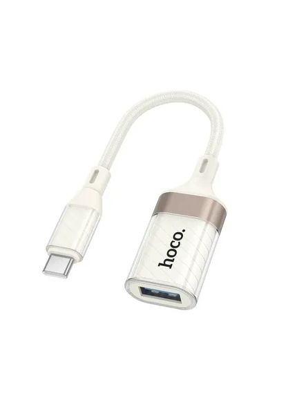 Переходник UA39A Crystal Type-C для USB female 3.0 adapter apricot Hoco (369618543)