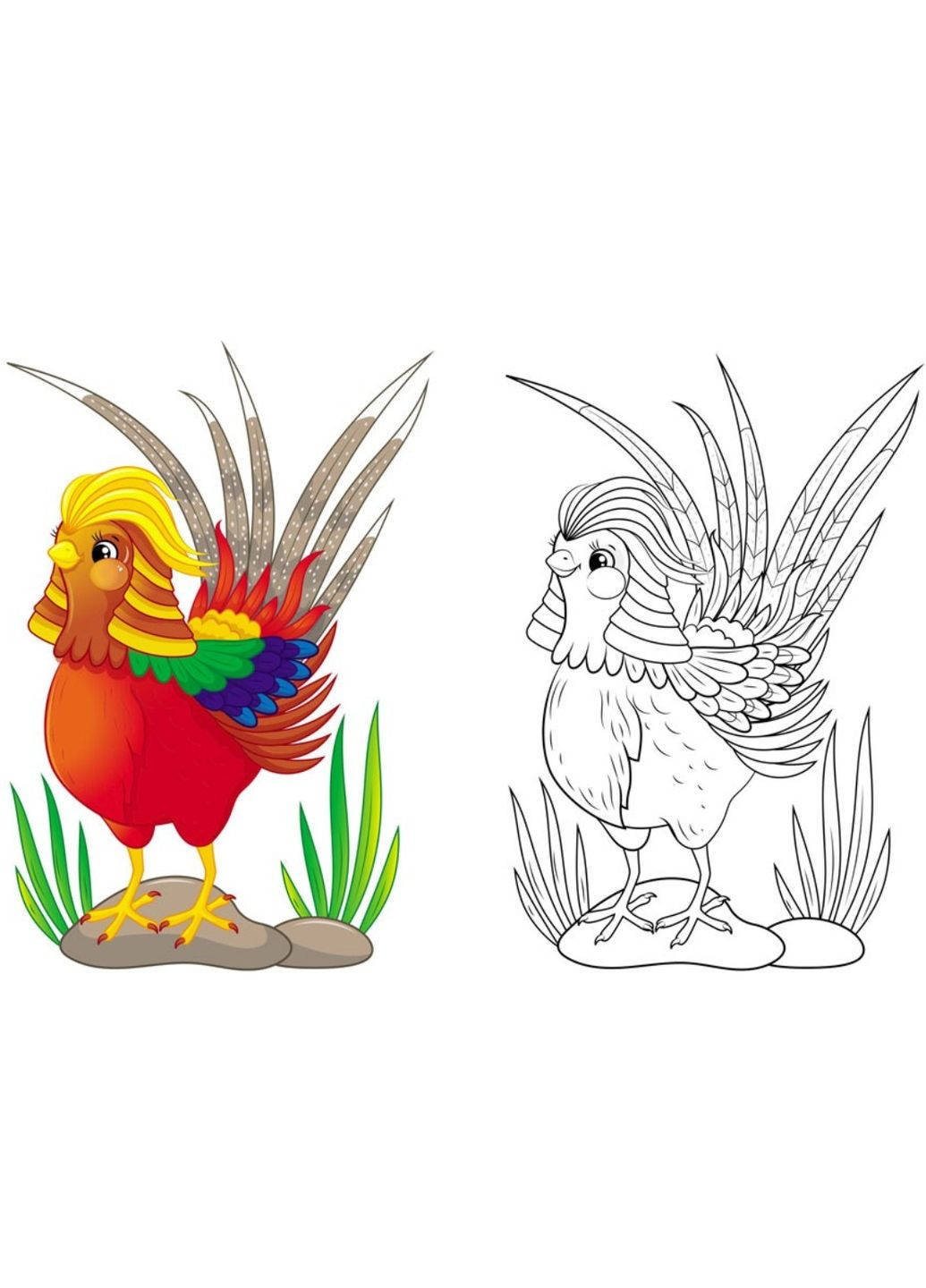 Розмальовки Подивись і розфарбуй Птахи (9786178172190) Пегас (316384512)