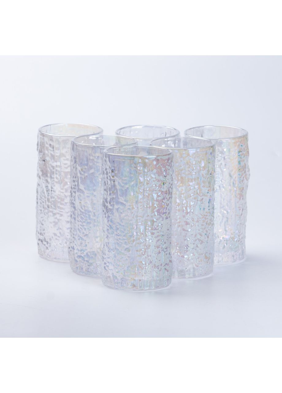 Набір склянок Wood 6 штук по 350 мл Хамелеон Yiwu (362455890)