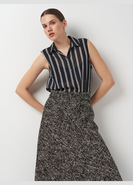 Чёрная легкая блуза без рукавов H&M