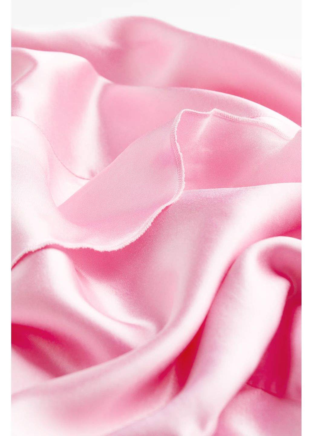 Рожева кежуал атласна сукня H&M однотонна