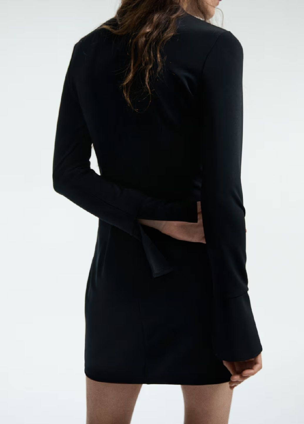 Черное праздничный платье H&M однотонное