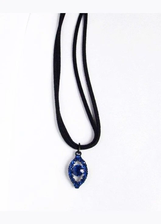 Бархотка чокер із підвіскою в стразах, 7181 Fashion Jewelry (336949843)
