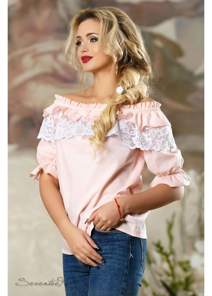 Персиковая блуза 721.2163 Seventeen