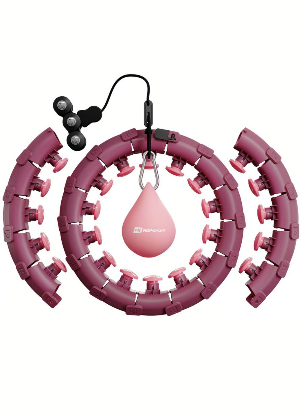 Хулахуп HS-106HH масажний з обважнювачем Hop-Sport (311949257)