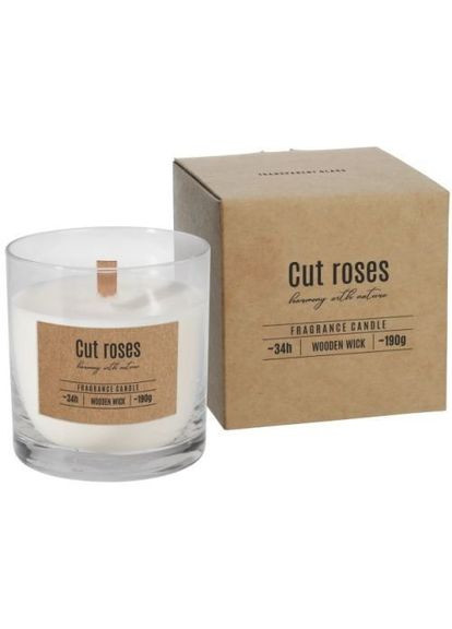 Свеча ароматическая Cut roses 34 часов Bispol (304057027)