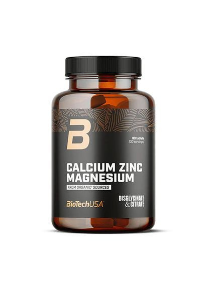 Calcium Zinc Magnesium Organic (90 tabs) Biotech (371894308)