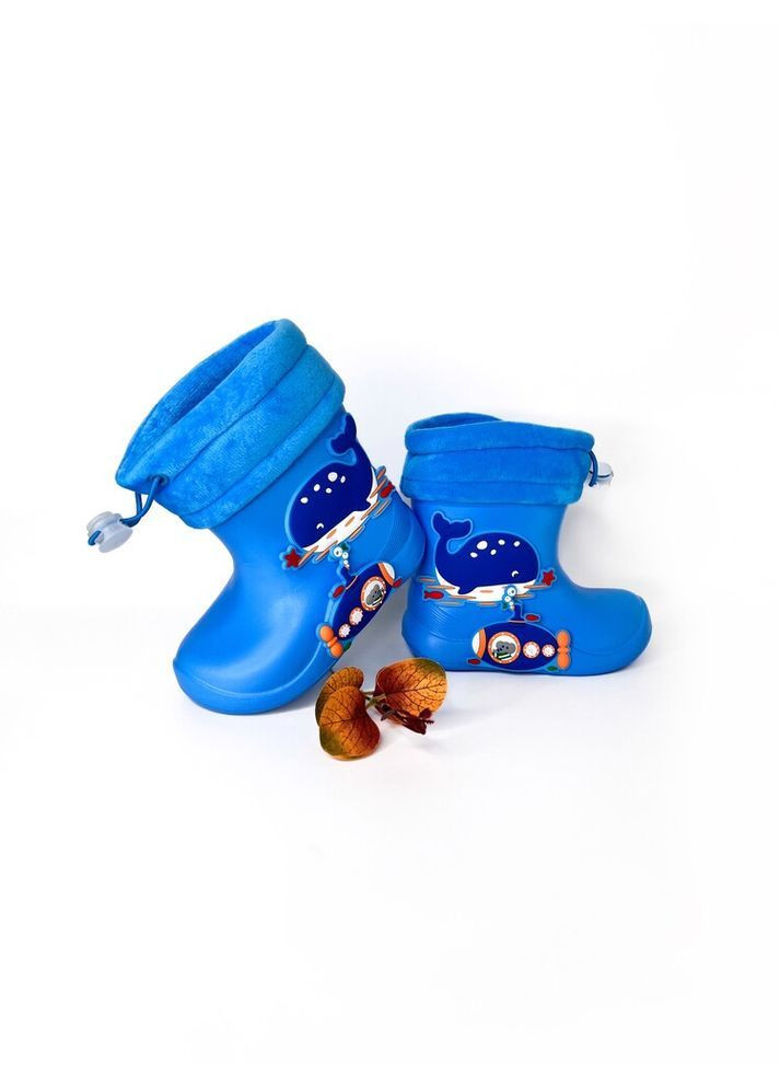 Гумові чоботи із пінки 25 р 13,8 см блакитний артикул Н33 Apawwa (362464956)