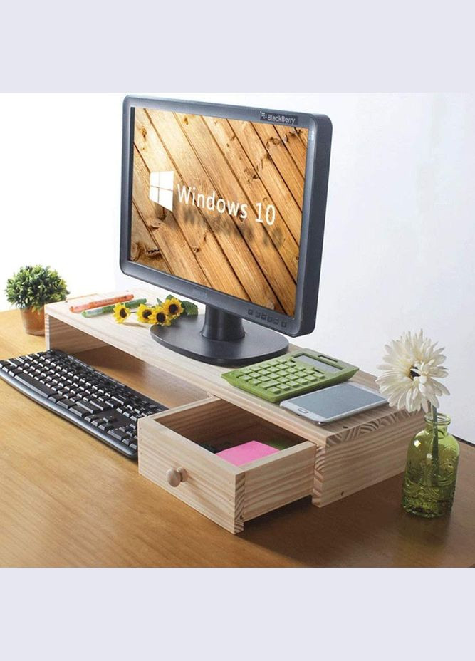 Підставка для монітора з дерева Шибам бланже (ПДМ-000401) No Brand (328414215)