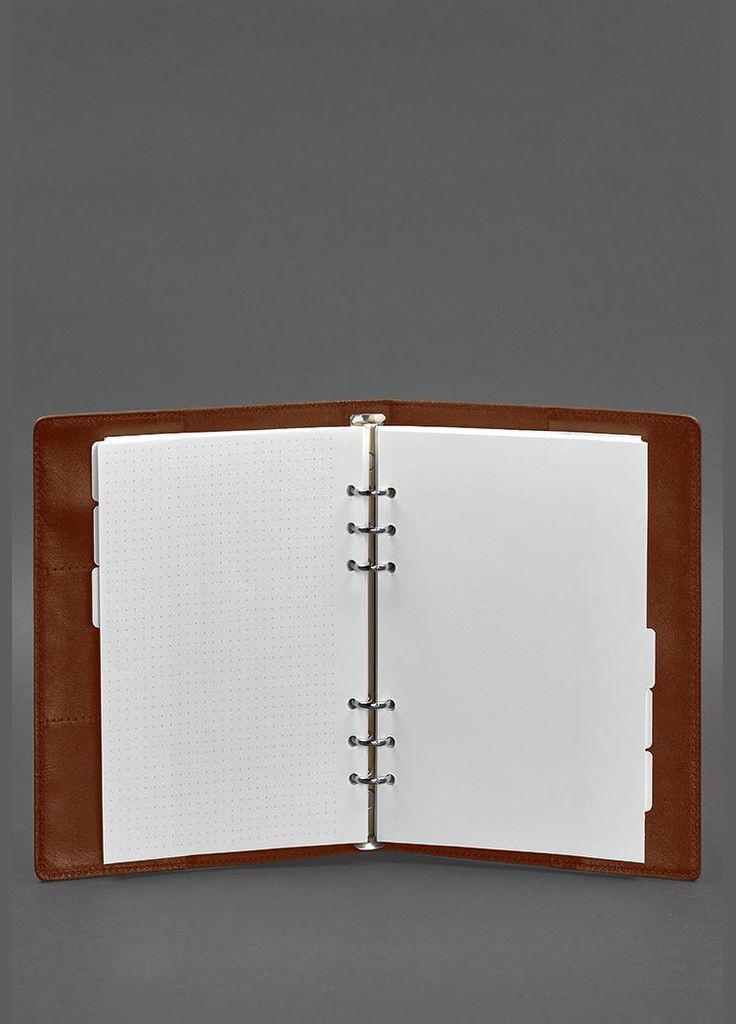 Кожаный блокнот на сегрегаторе (мягкая обложка на кольцах)13.0 светло-коричневый (A-027298) BlankNote (328961528)