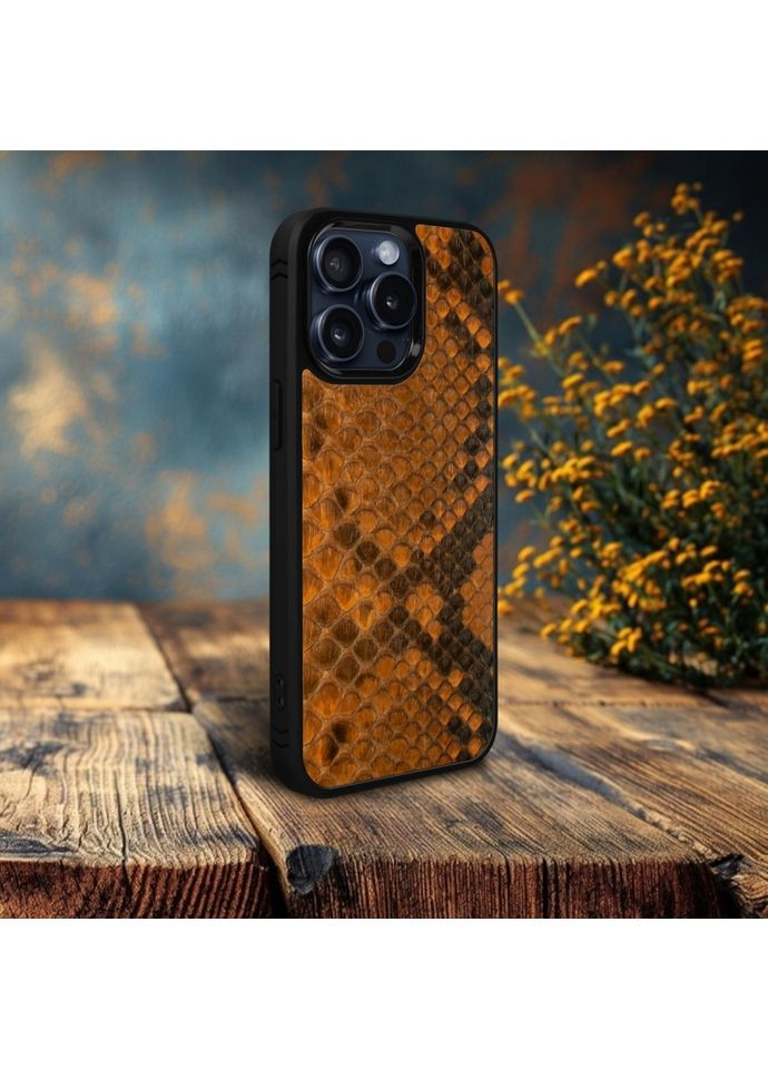 Накладка SkinBacker Mini Python Scales для Apple iPhone 15 Pro Коричневий (79491) Stenk (359472642)