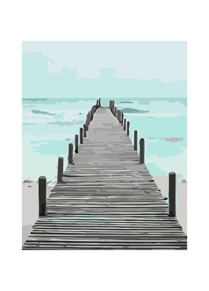 Картина за номерами "Морський пірс" 11010-AC 40х50 см Art Craft No Brand (315758633)