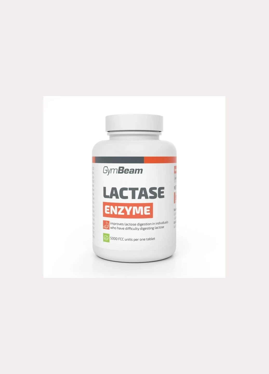 Ензим лактози Lactase Enzyme, 90 капсул GymBeam (300583091)