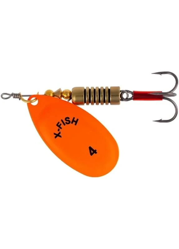 Блешня Stark 9.5g 4 Nikel UV orange (1917.07.35) X-Fish (398716342)