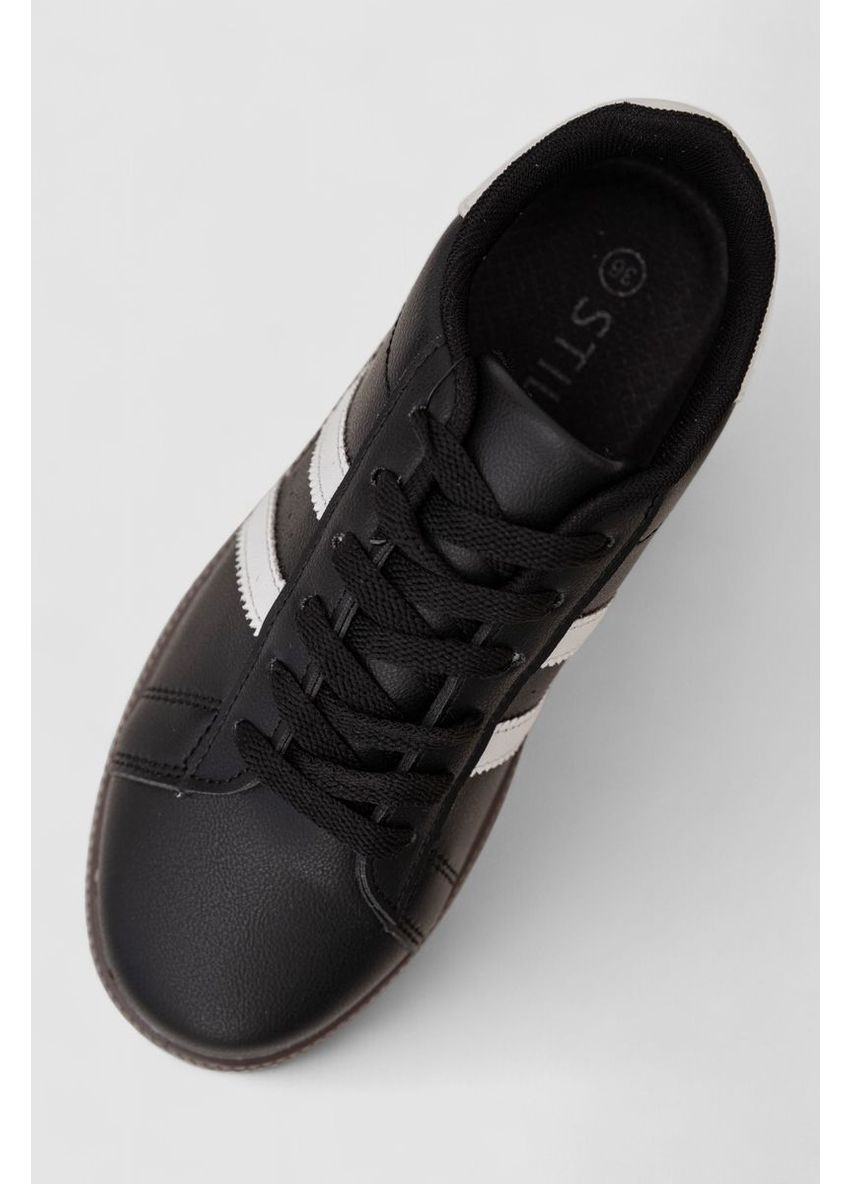 Кросівки жіночі шкіра, колір чорно-білий, 248RL2420-2 Ager чорно-білі всесезони (369974022)