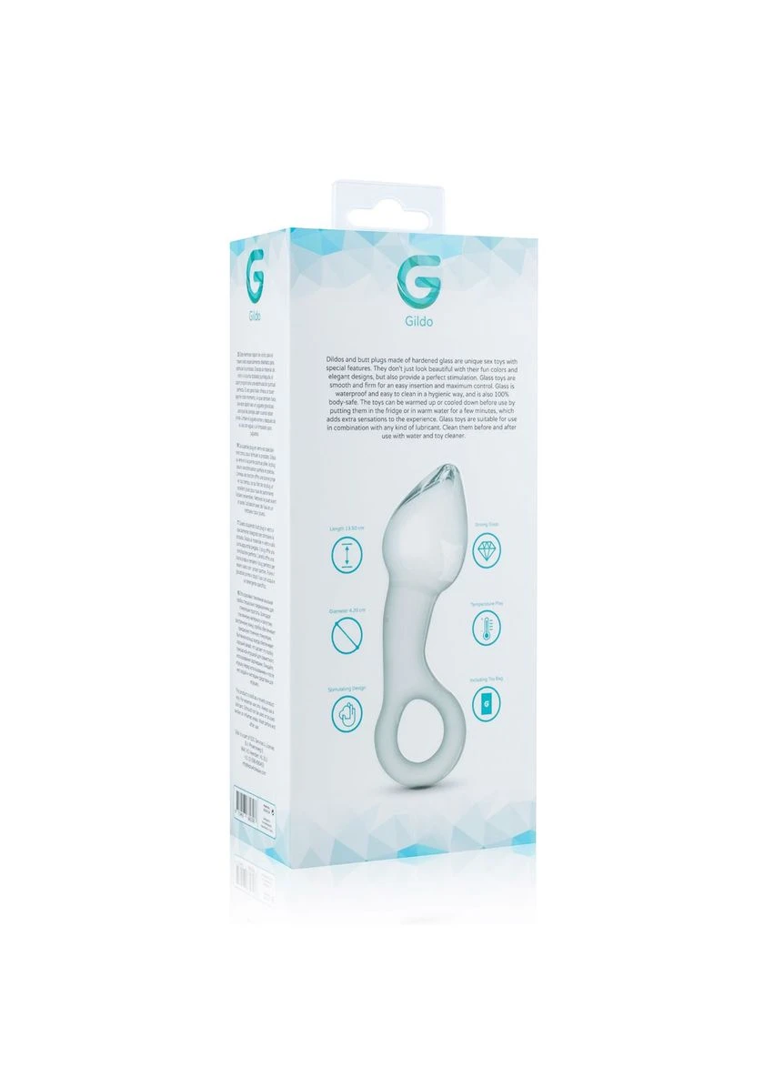 Скляний стимулятор простати Glass Prostate Plug No. 13 Gildo (282708422)