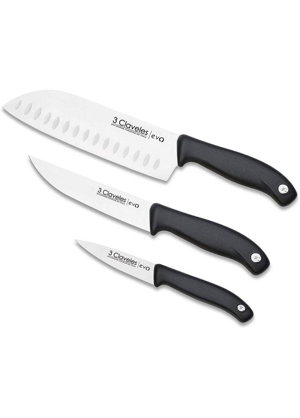 Набір із 3 кухонних ножів Evo 9/13,5/18 см 3 Claveles комбінований,