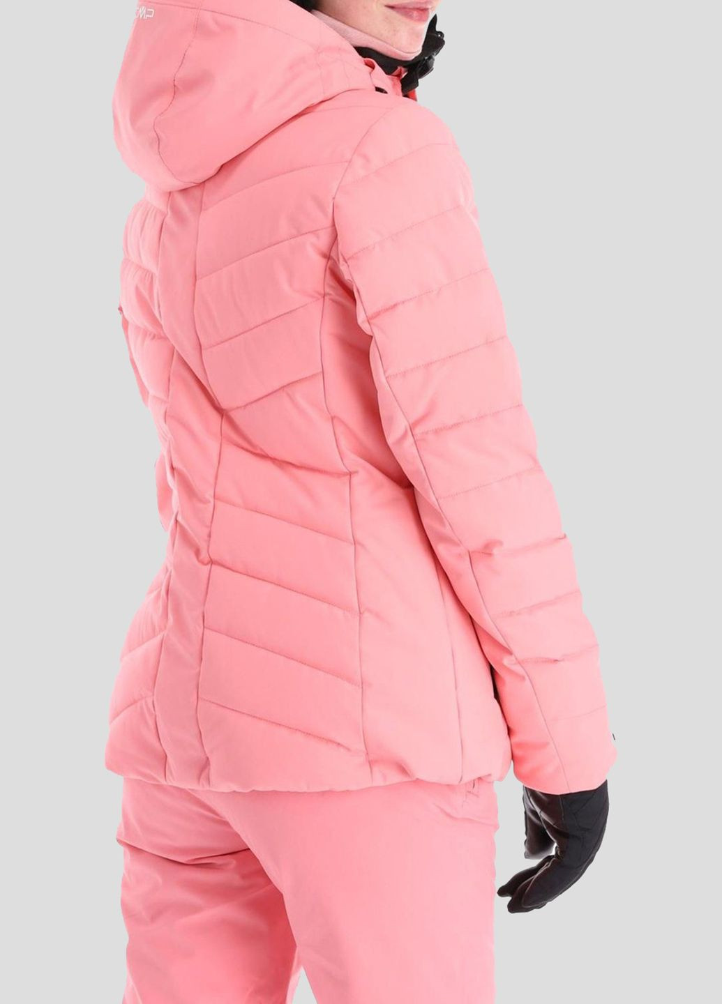 Розовая лыжная куртка со съемным капюшоном CMP (299722241)