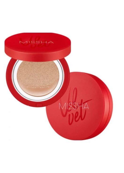 Матирующий тональный кушон Velvet Finish Cushion 23 тон Бежевый 15 г MISSHA (376857877)