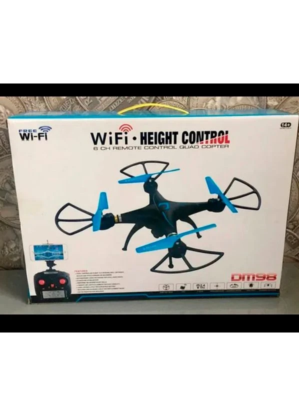 Квадрокоптер DM-98 Drone WiFi камера G-сенсор режим чорний (DM98_1514) XPRO (393252563)