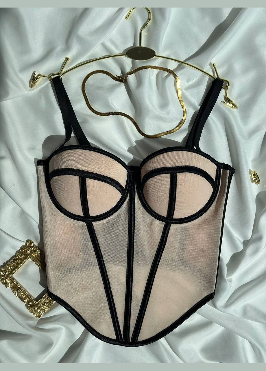 Розкішний бюст'є - корсет з силуетними швами No Brand (324646501)