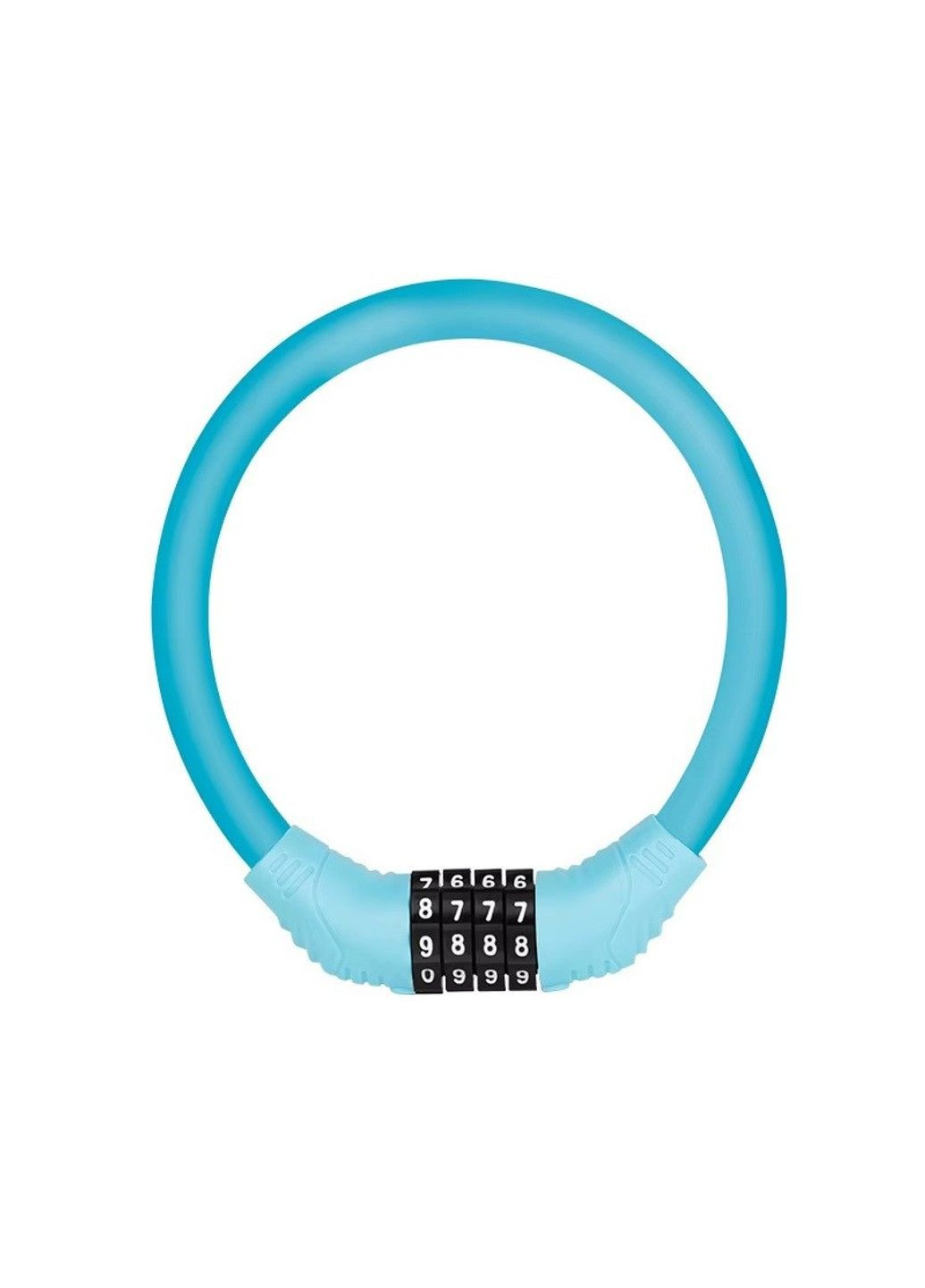 Замок кодовый 10х350 мм. голубой No Brand (359455940)