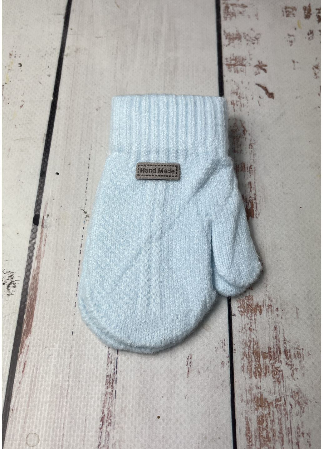 Перчатки шерстяные детские на девочку Голубой (1221) АТЮША (368719975)