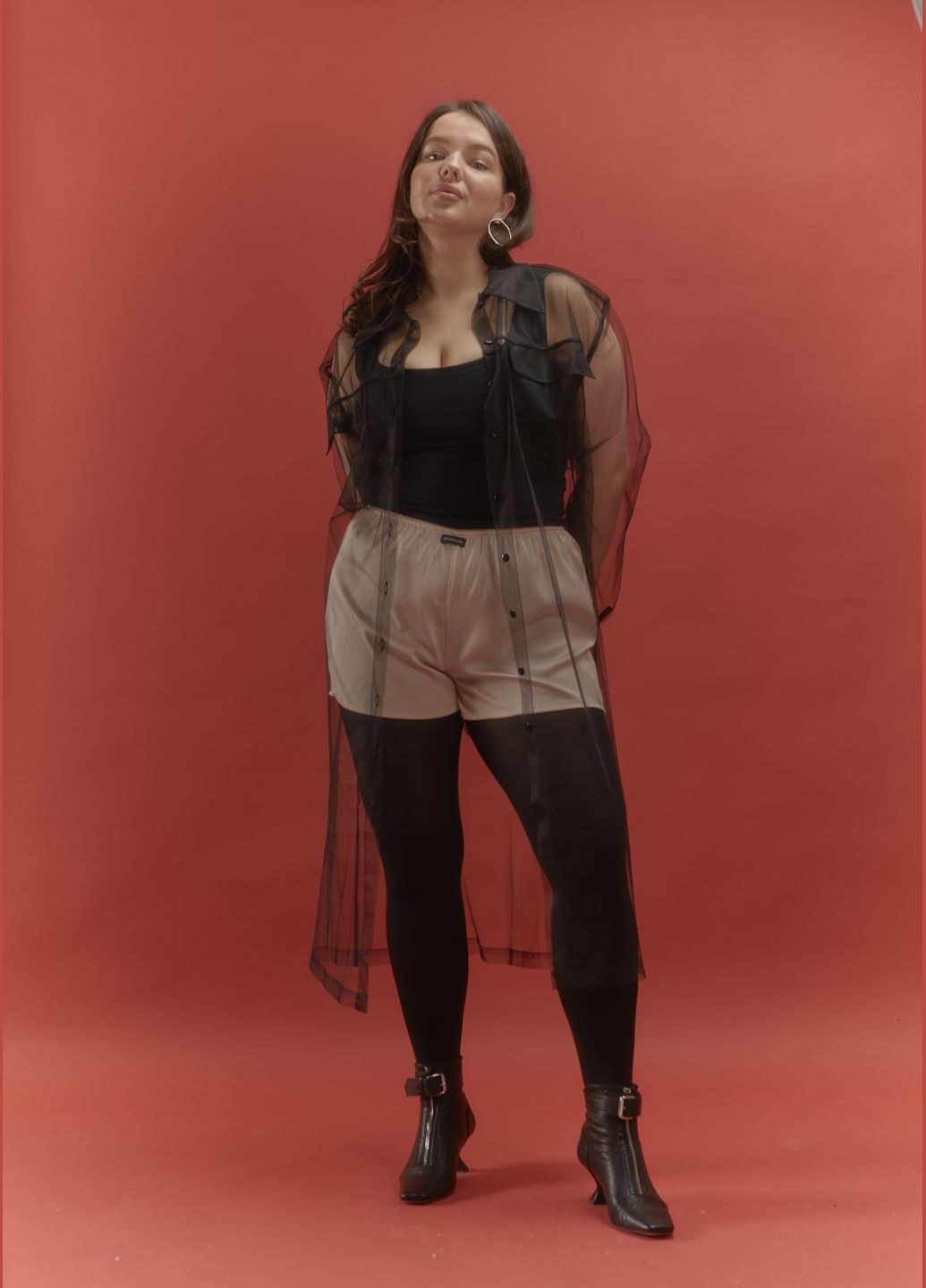 Подовжена прозора сорочка HOCHUSOBITAKE (322580812)