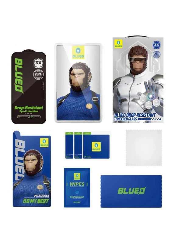 Захисне скло 2.5D Blueo для iPhone 17 Pro Max/16 Pro Max/18 Pro Max 6.9" чорне закалене No Brand iPhone 17 Pro Max / 16 Pro Max / 18 Pro Max (402062690)