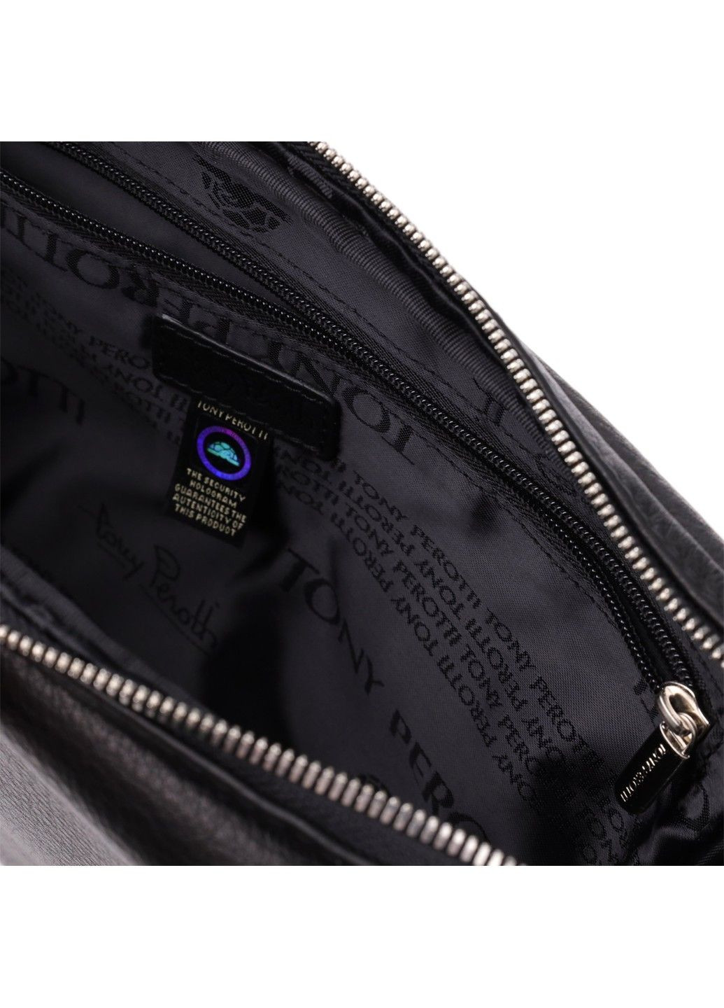 Цікава чоловіча сумка для планшета з м'якої натуральної шкіри 20846_1 (9594-28 nero) Чорний Tony Perotti (362027791)