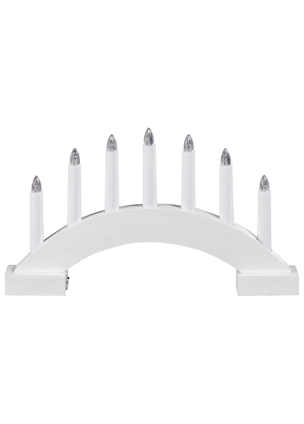 Різдвяний LED свічник арка 7 свічок 38,5х22,5x4,8 см білий Livarno home (400522323)