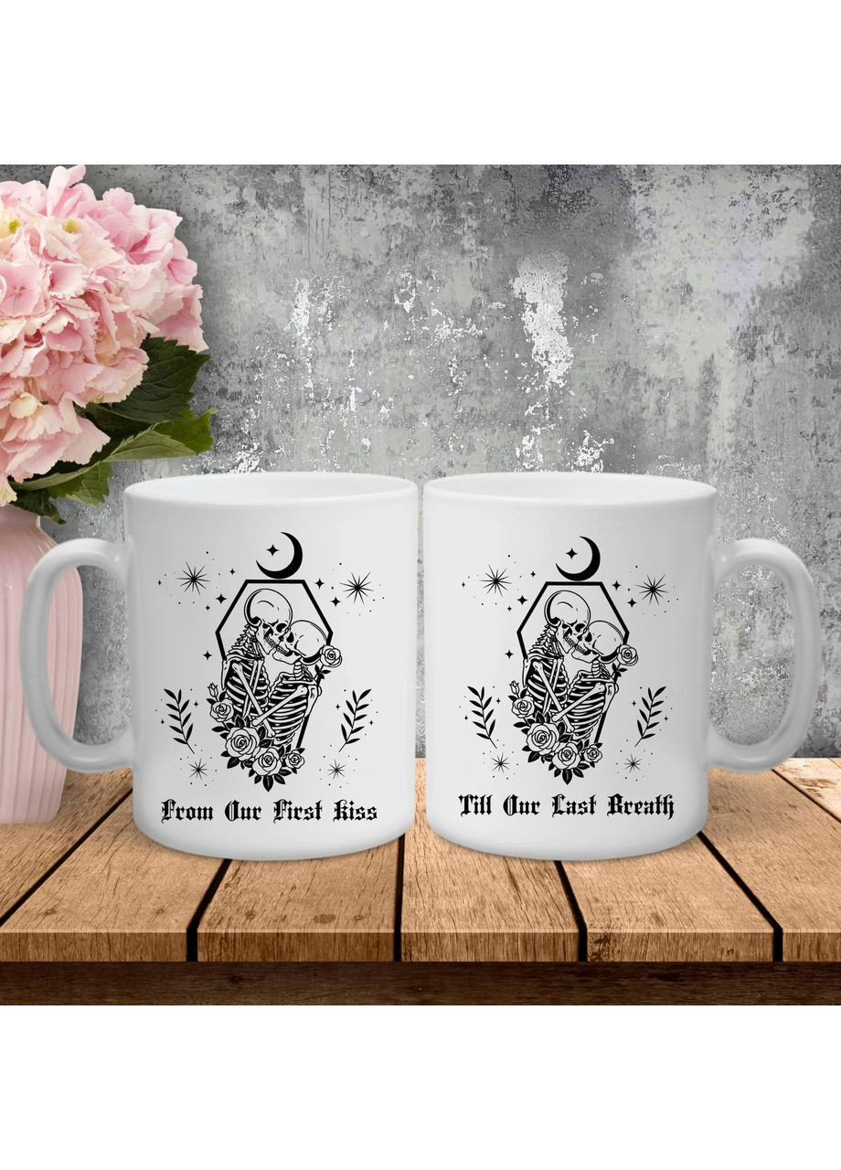 Парні чашки з принтом - From our first kiss! Hand Made (369153948)