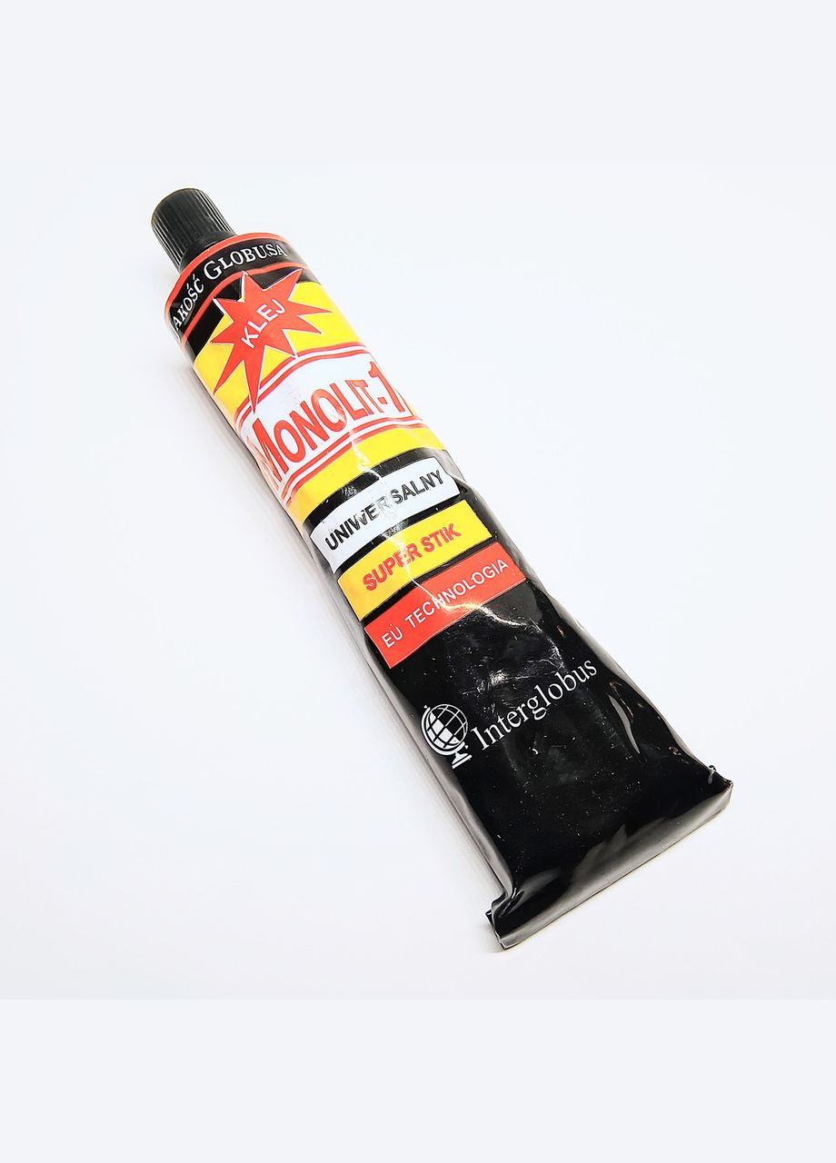 Клей Monolit-1 Універсальний міцний для склеювання виробів з дерева шкіри тканини резини поролона 40 мл 13 см x 3.9 см х 2.5 см Finding (316918213)