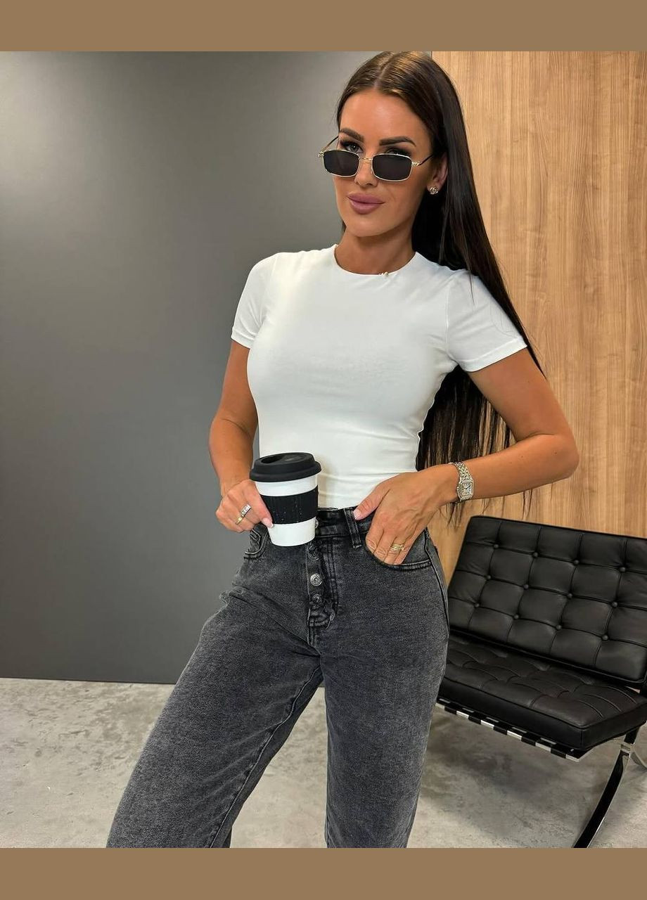 Футболка жіноча однотонна приталена Avanti - (317251514)