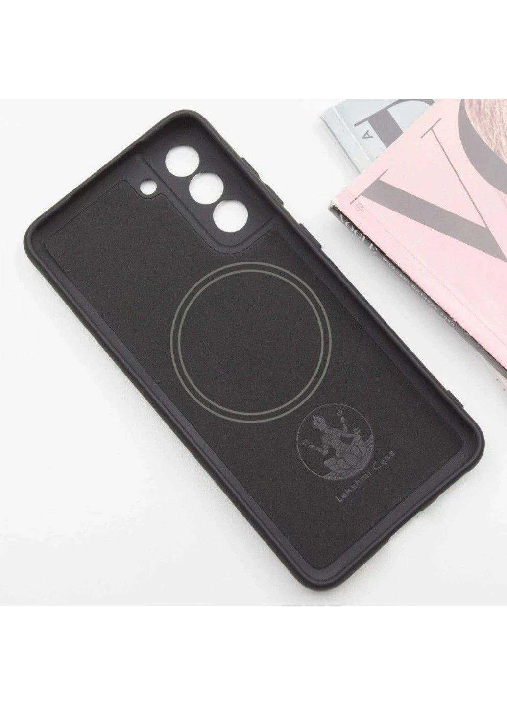 Чохол Silicone Cover Full Camera with MagFit для Samsung Galaxy S21 FE Чорний Lakshmi (383416262)