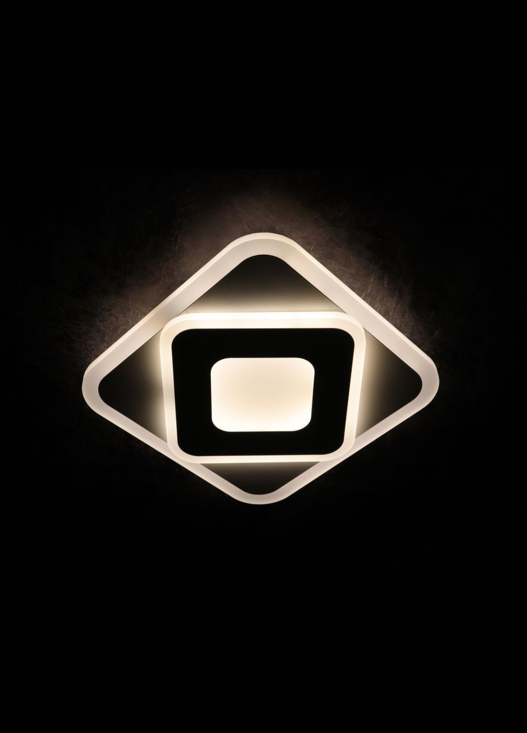 Современный квадратный потолочный светильник LED для комнаты кухни ванной 25123 Белый 4х25х25 см. Sunnysky (364498117)