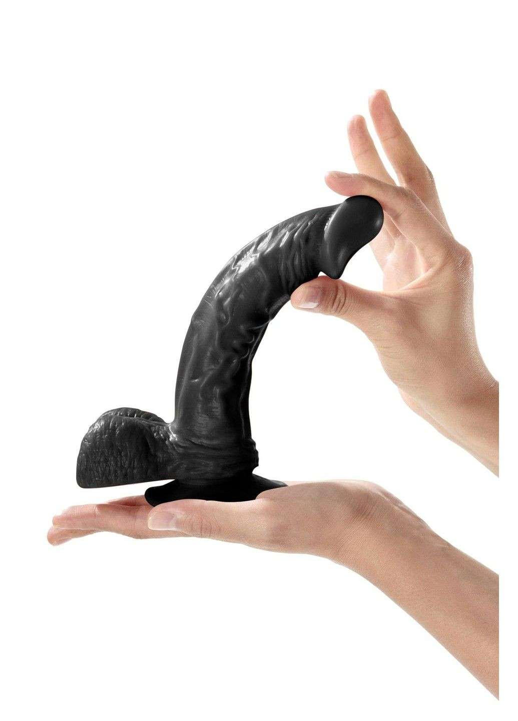 Фалоімітатор на присосці Real Jayson Black діаметр 4 см Real Body (316252507)