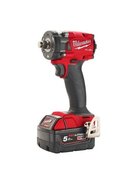 Гайковерт акумуляторний безщітковий 1/2'', M18 FIW2F12-502Х, 339Нм, з кільцем (зарядний пристрій M12-18 FC, 2 акумулят Milwaukee (389571946)