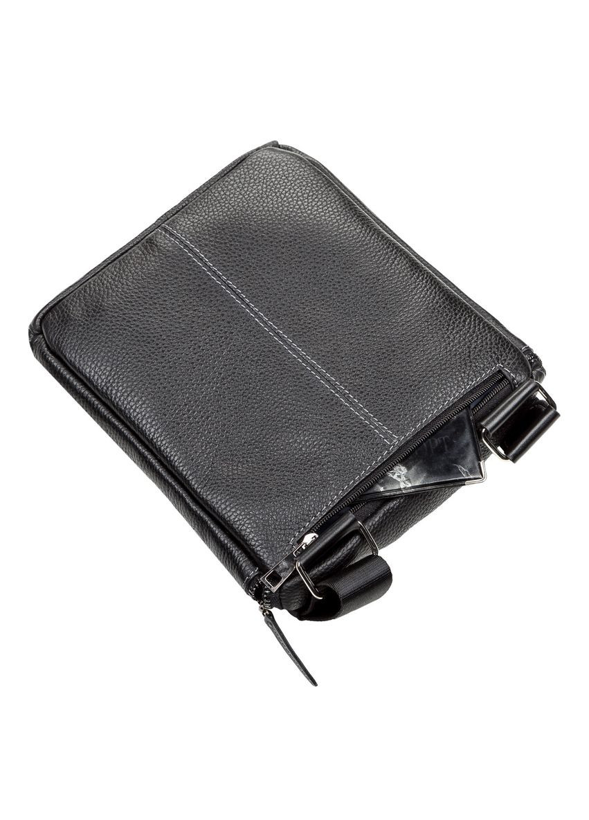 Сумка чоловіча 11102 шкіряна Чорна Shvigel (298571554)