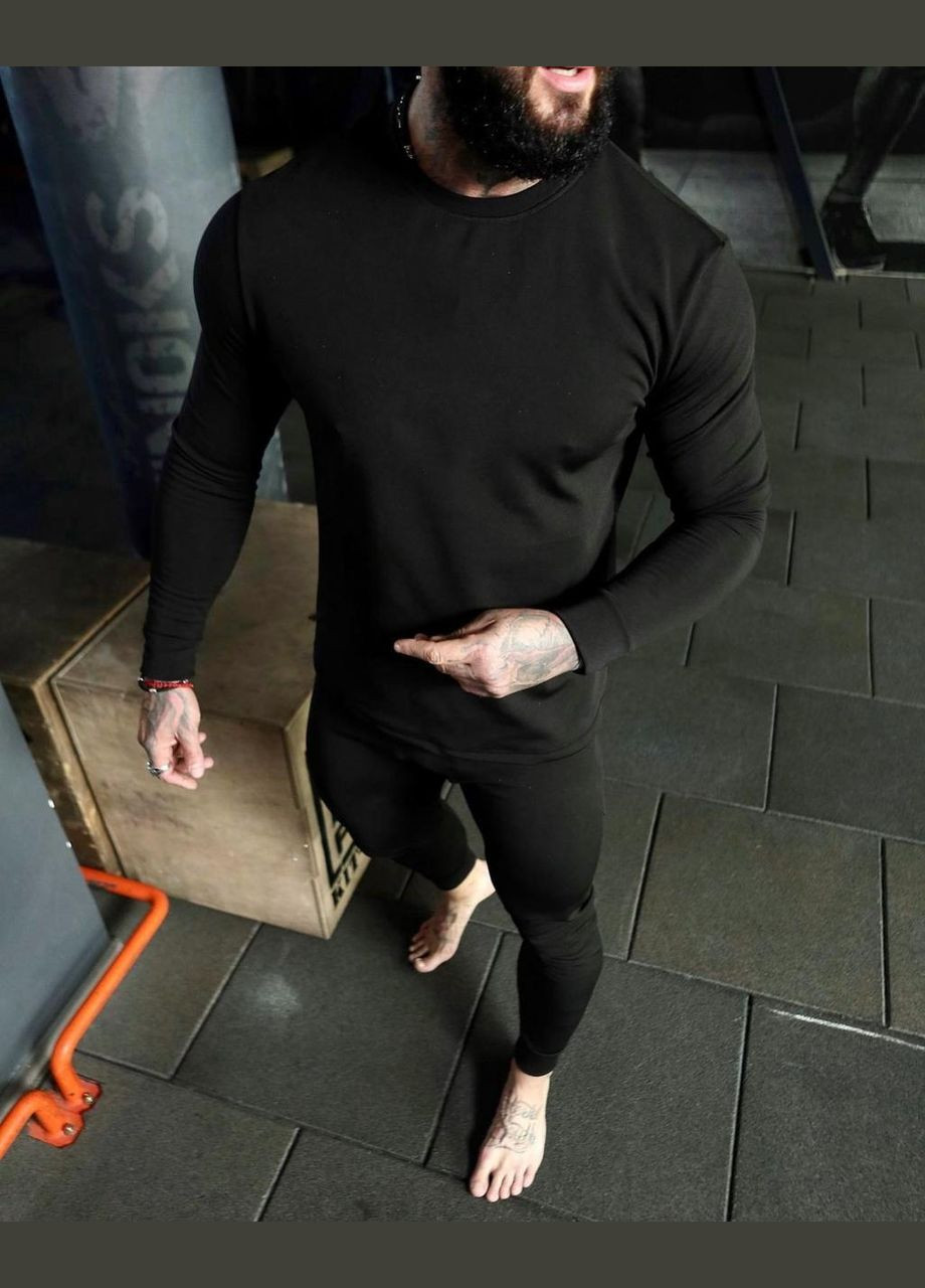 Мужское теплое термобелье комплектом кальсоны + кофта No Brand (322640866)