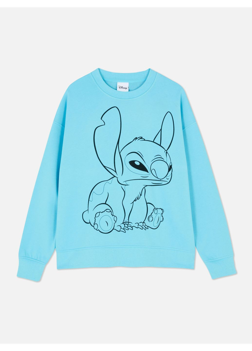 Блакитний світшот фліс,блакитний з принтом, Primark (366028815)