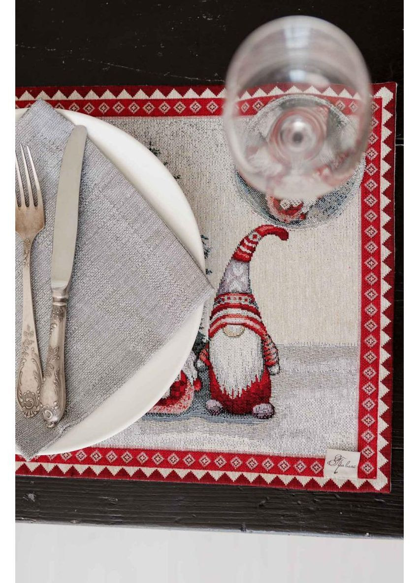 Салфетка новогодняя Snowfall 30х50 см Разноцветный Прованс (372806192)