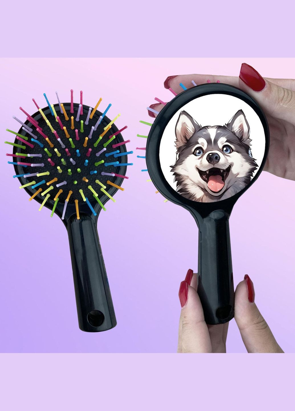 Гребінець для волосся Собака #127 Чорний No Brand (315042101)