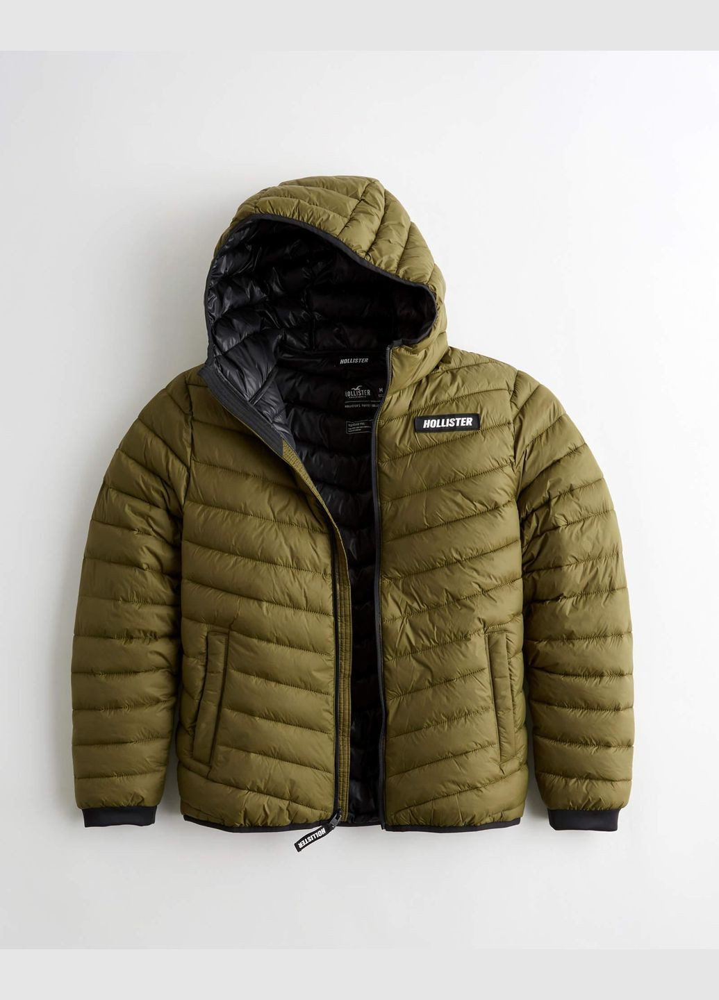 Оливковая демисезонная куртка зимняя - мужская куртка hc8298m Hollister