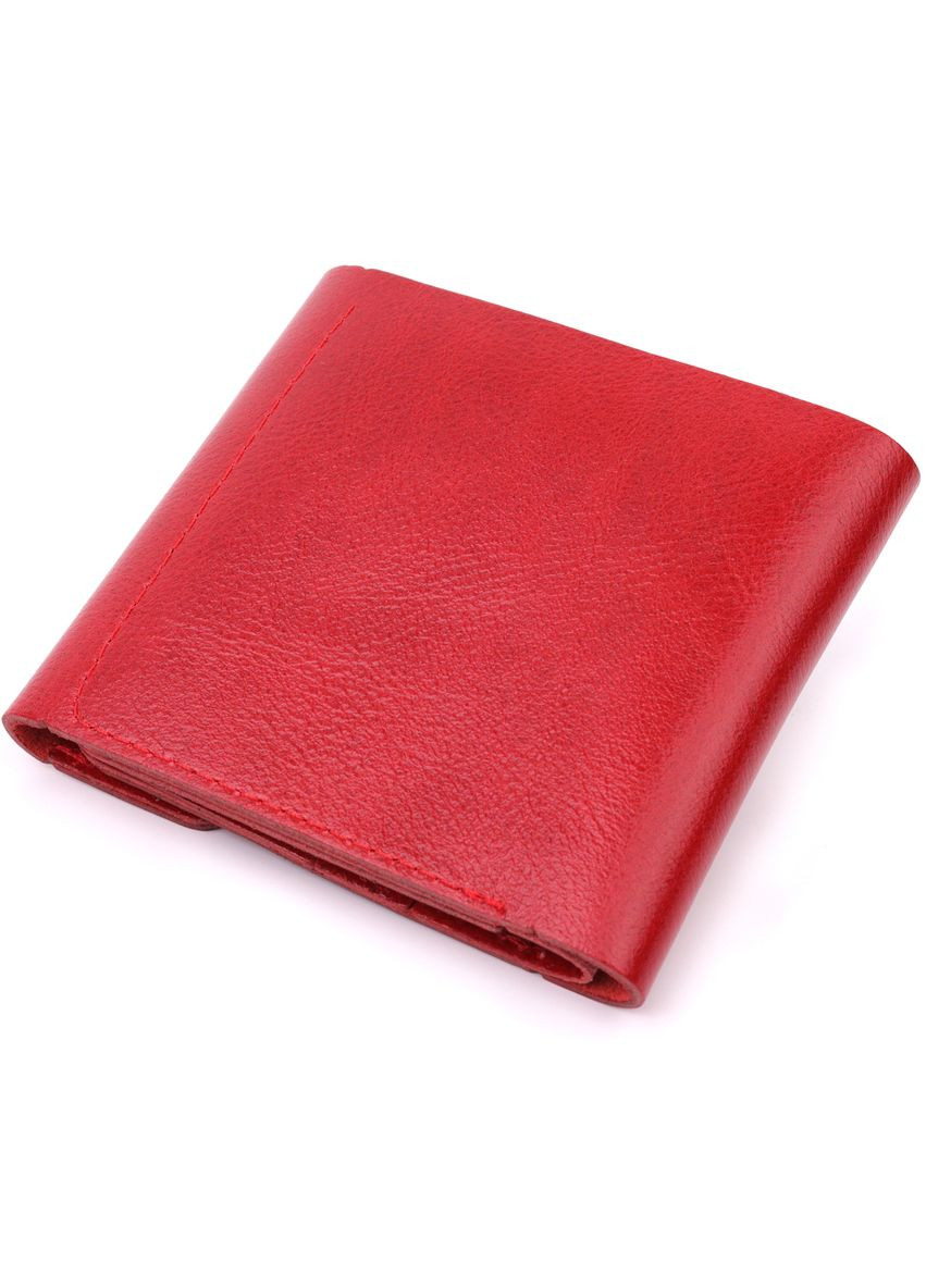 Женское небольшое кожаное портмоне 16618 Красный Shvigel (331906390)